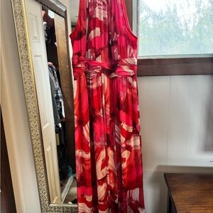 London Times Vibrant Red Dress